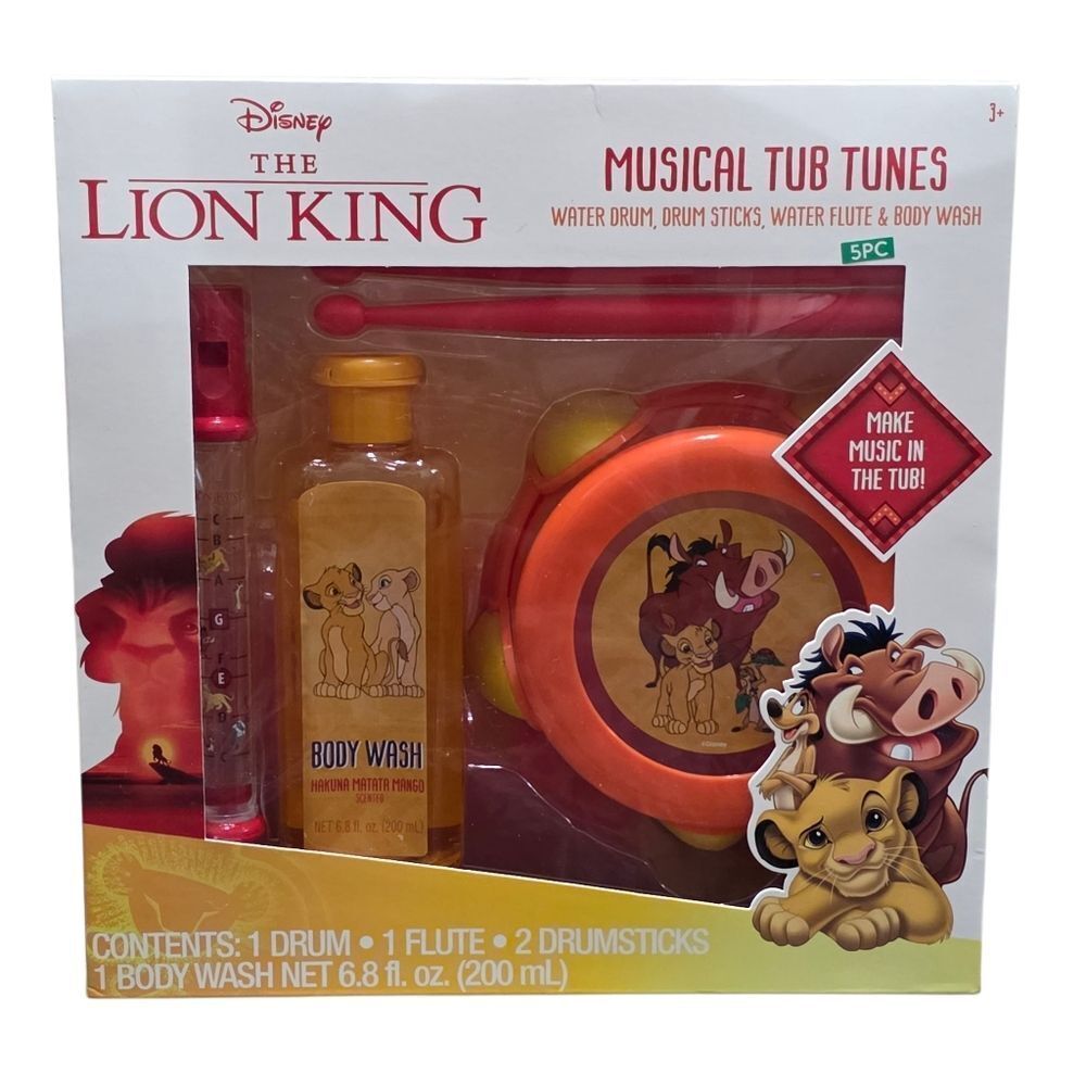 Disney The Lion King Musical Tub Tunes Set - Red and Yellow